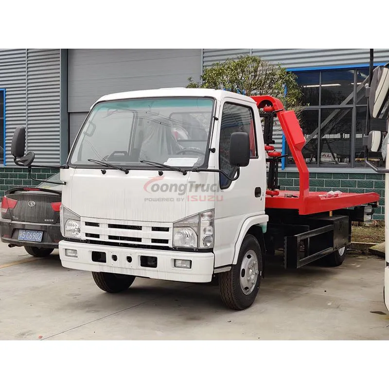 ISUZU ELF 100P 3tons Tow Truck Underlift Wrecker 4tons 5tons 6tons Wrecker Body Flatbed Platform Wrecker Truck Price