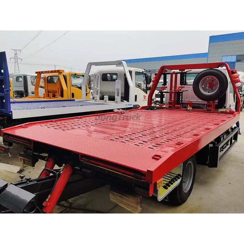 ISUZU ELF 100P 3tons Tow Truck Underlift Wrecker 4tons 5tons 6tons Wrecker Body Flatbed Platform Wrecker Truck Price