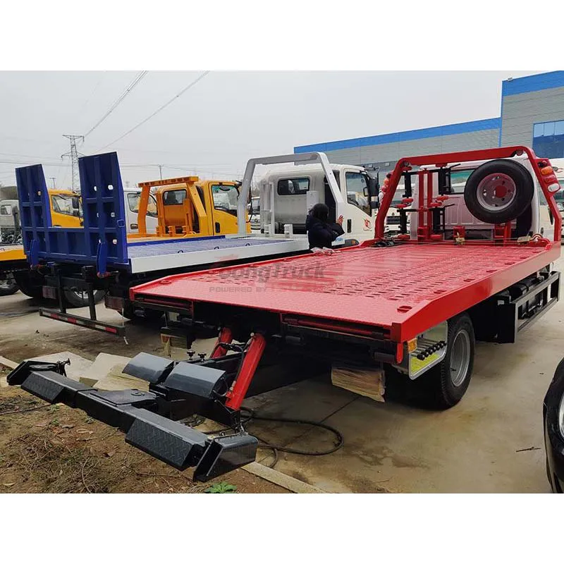 ISUZU ELF 100P 3tons Tow Truck Underlift Wrecker 4tons 5tons 6tons Wrecker Body Flatbed Platform Wrecker Truck Price