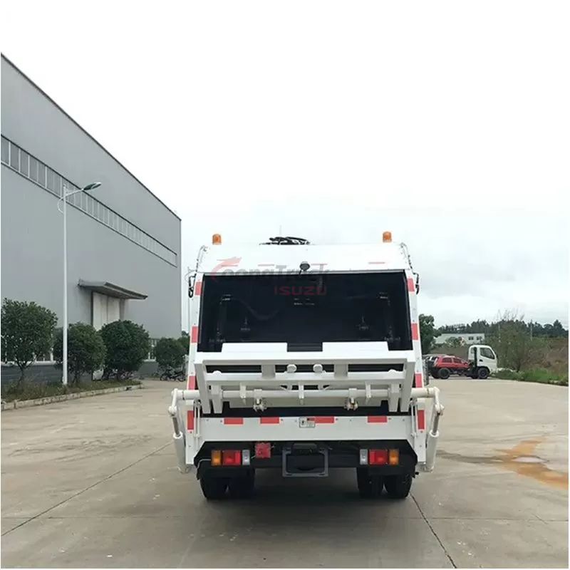 Isuzu 700p 6 8 10 Ton Capacity 8m3 10m3 12m3 Container Compression Garbage Collection Sanitation Compressed Garbage Refuse Compactor Truck